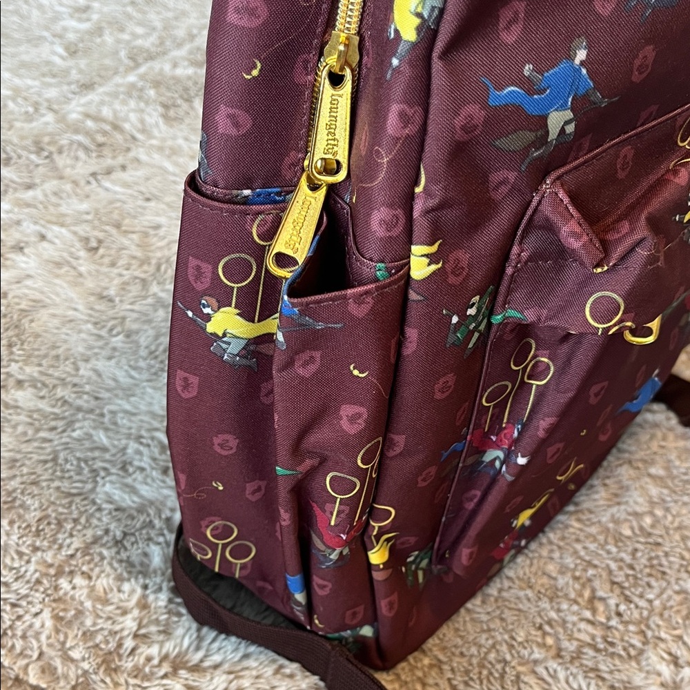 Loungefly Harry Potter Backpack NWT Back to School Collegiate whimsy wizard cult - Picture 8 of 9